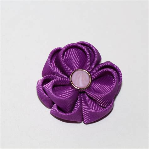Purple Flower Lapel Pin Groom Boutonniere Lavender Etsy