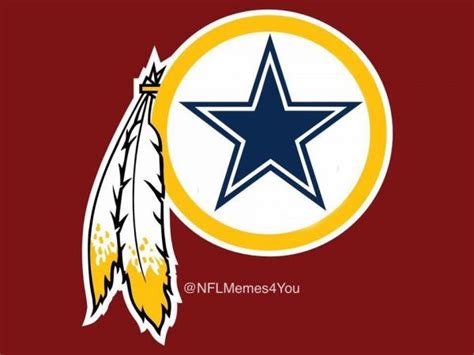 The nfl's newest team logo! redskins-cowboys-logo | Dallas cowboys memes, Washington ...
