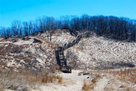 Indiana Dunes National Lakeshore Stock Photo Image Of Blue Hill