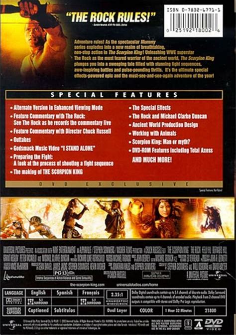 Scorpion King The Widescreen Dvd 2002 Dvd Empire