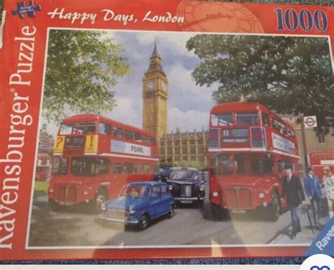 Ravensburger Happy Days London 1000 Piece Jigsaw Puzzle Near For Sale
