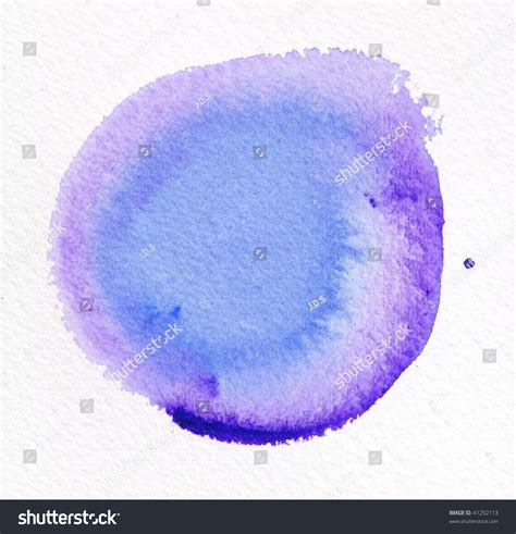 Purple Abstract Watercolor Background Circle Stock Photo 41252113