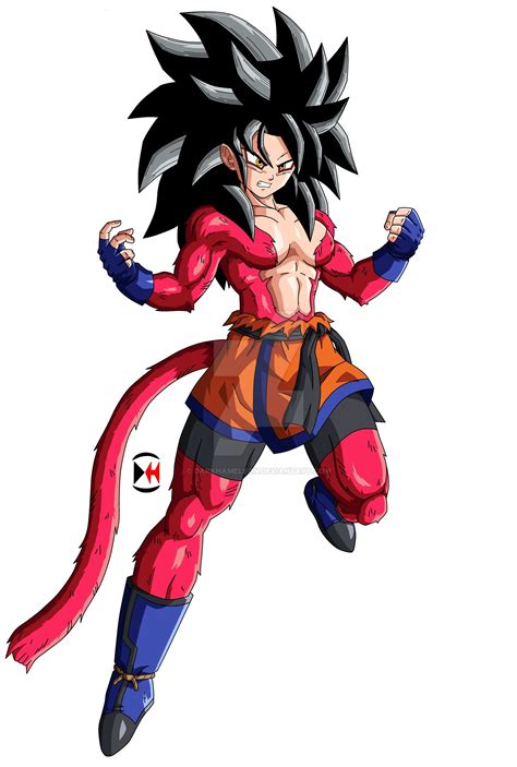 Pan Super Saiyan 4 By Darkhameleon On Deviantart In 2020 Anime Dragon