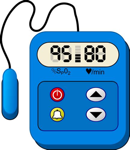 Heart Rate Monitor Device Vector Clip Art Public Domain Vectors