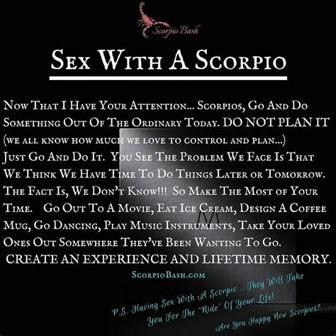 Where Do Scorpio Like To Be Touched Ouestny Com