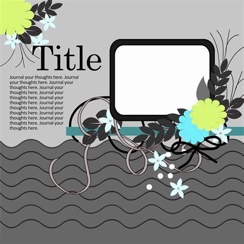 Ideas For Scrapbookers A New Wavy Line Template