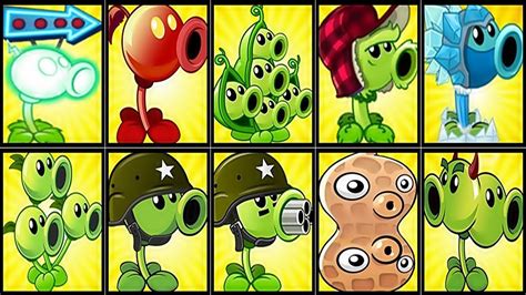 All Peashooter Max Level Power Up In Plants Vs Zombies 2 Gameplay
