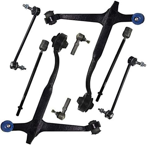 Detroit Axle PC Front Lower Control Arms W Ball Joints Sway Bar Links Inner And Outer Tie Rod