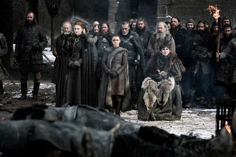 8x04 The Last Of The Starks The Hound Davos Sansa Arya And Bran Game Of Thrones Photo