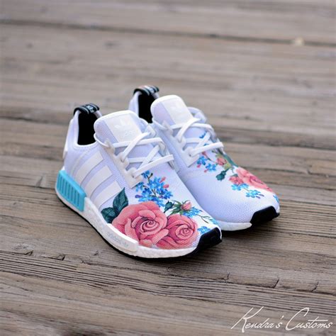 Adidas Nmd Grandmas Floral Custom By Kendras Customs Nice Kicks