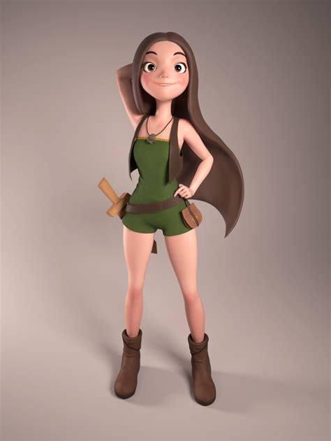 Vilda Douglas Águila Character Design Girl Character Modeling Zbrush Character