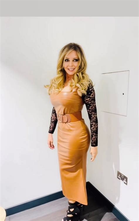 Carol Vorderman Hailed As Stunning As She Wows In Leather Dress Big