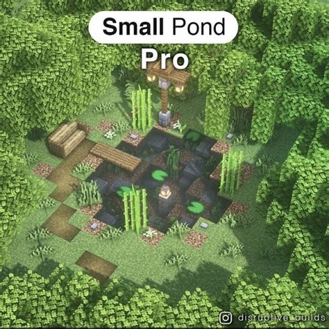 Small Pond Easy Pt 2 In 2022 Minecraft Garden Minecraft Minecraft