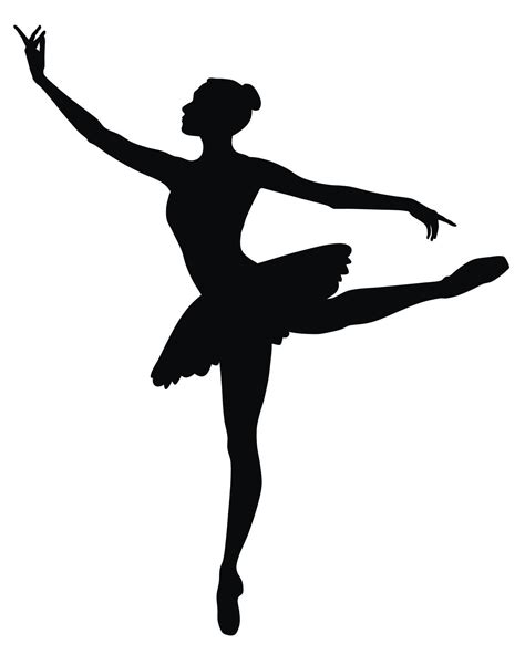 Arabesque Ballerina Tutu Silhouette Vinyl Wall Art Sticker Ballet