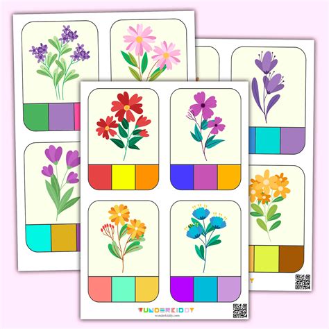 Flower Matching Game Printable Best Flower Site