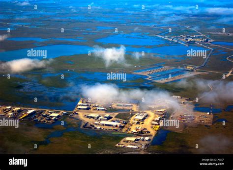 Prudhoe Bay Oil Field In Alaska An Aerial Stock Photo Stock Photo Alamy