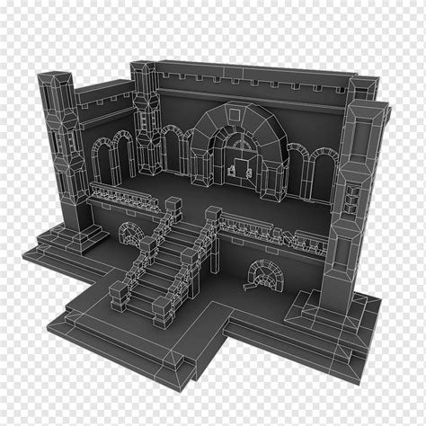 Pixel Dungeon Low Poly Pixel Art Concept Art Stairs Game Video Game