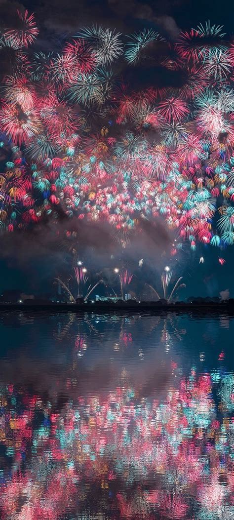 1080x2400 Japanese Fireworks 1080x2400 Resolution Wallpaper Hd Artist