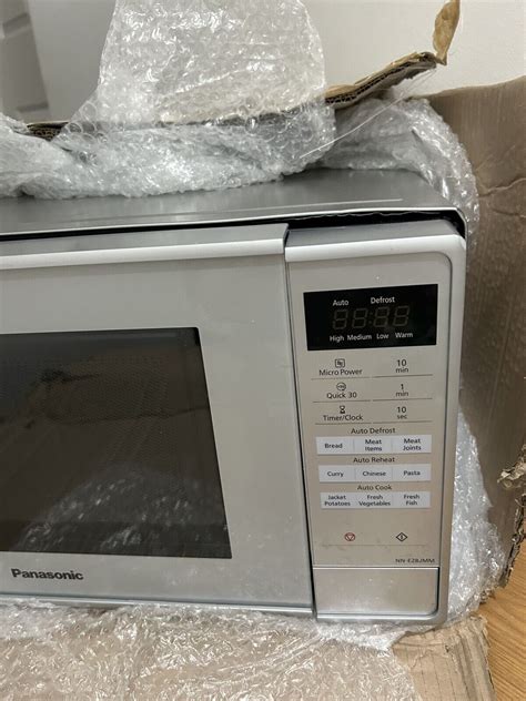 Panasonic Nn E28jmmbpq Freestanding Microwave Silverbroken Door Ebay