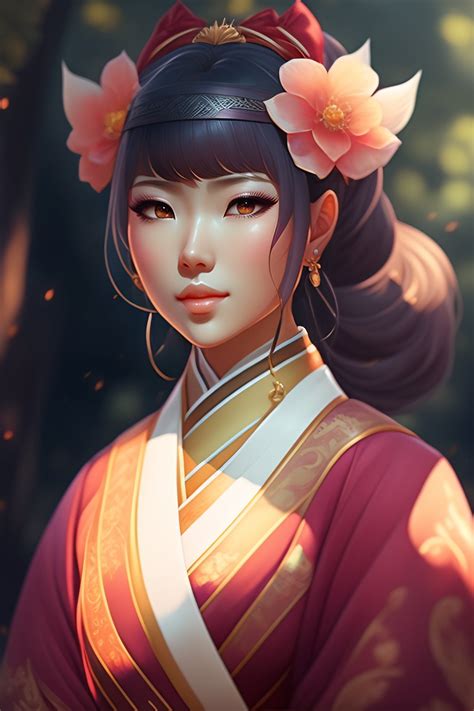 Lexica An Anime Portrait Of Princess Jujube Wearing A Kimono From