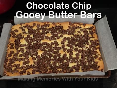 Paula Deens Gooey Chocolate Chip Butter Bars Making Memories With