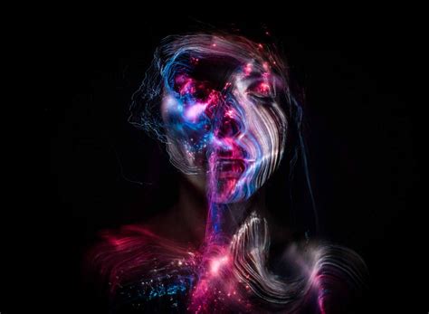 Fiber Optic Light Painting Portraits By Gunnar Heilmann