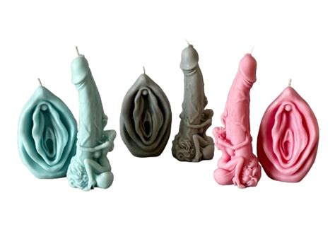 Amazon Com Penis And Vagina Sexual Set Vagina Candle Penis Candle