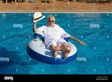 Old Man Swimming Pool High Resolution Stock Photography And Images Alamy