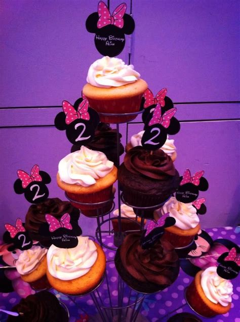 Minnie Mouse Cupcakes For Miss Elina Cupcake Cakes Minnie Mouse