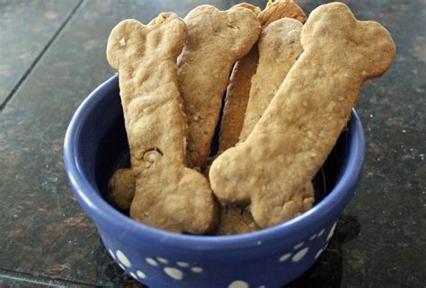 Peanut Butter And Banana Dog Biscuits Dog Biscuit Recipes Homemade