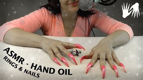 💍 hand movements 👚 tapping long nails asmr sounds long nails long fingernails curved nails