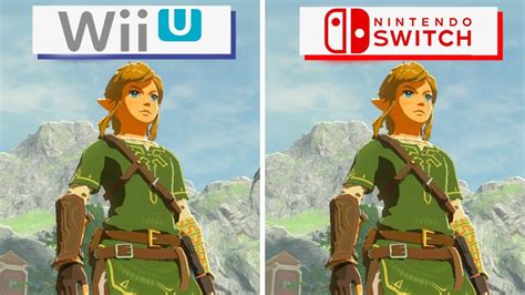 Zelda Breath Of The Wild 2017 Wii U Vs Nintendo Switch Graphics