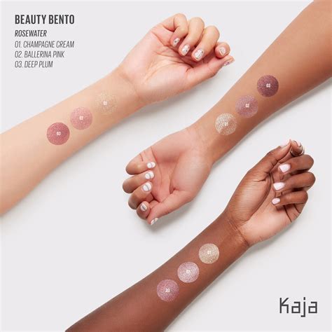 Kaja Beauty Bento Bouncy Shimmer Eyeshadow Trio Makeup Beautyalmanac
