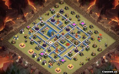 Copy Base Town Hall 12 Th12 War Base Anti 3 Star V17 With Link