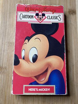 Walt Disney Cartoon Classics V Heres Mickey Vhs Tested Sexiz Pix
