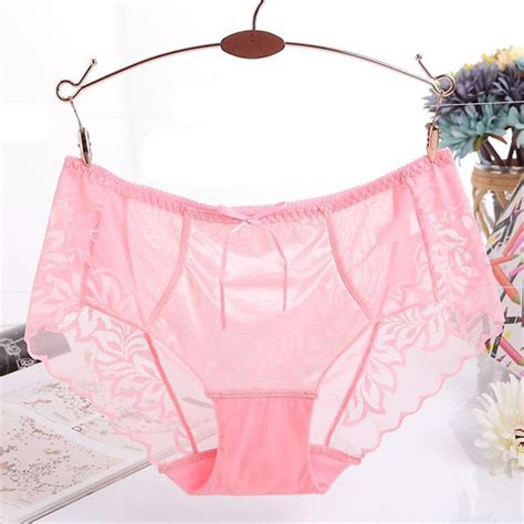 Prtywb Fashion Lace Panties Women Briefs Satin Underwear Silk Quick Dry