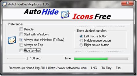 Auto Hide Your Desktop Icons When You Dont Need Them With