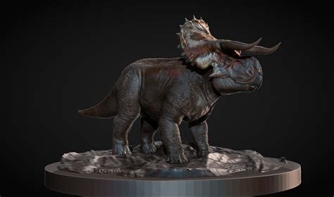 Wrex On Twitter Nasutoceratops Sculpture Dinosaurs Paleoart