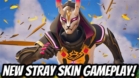 New Stray Skin Gameplay Styles Fortnite Battle Royale Youtube