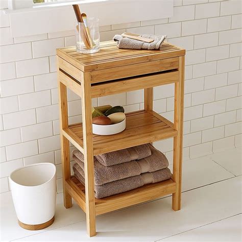 The modern design not only looks good but is also extremely functional as a display or for storage purposes. Bamboo Small Floor Cabinet | Bed Bath & Beyond | Bamboo ...