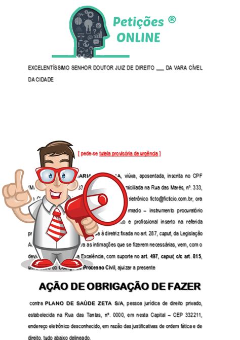 Acao Obrigacao De Fazer