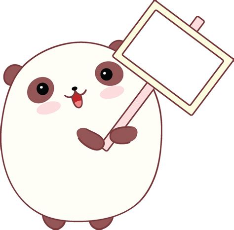 Adorable Cute Chubby Kawaii Panda Bear Cartoon 3 Vinyl