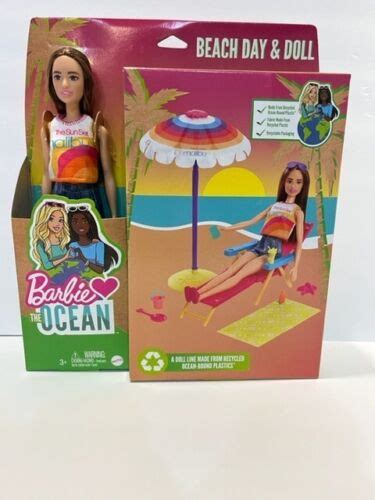 Barbie Loves The Ocean Beach Day And Doll Playset New Ebay