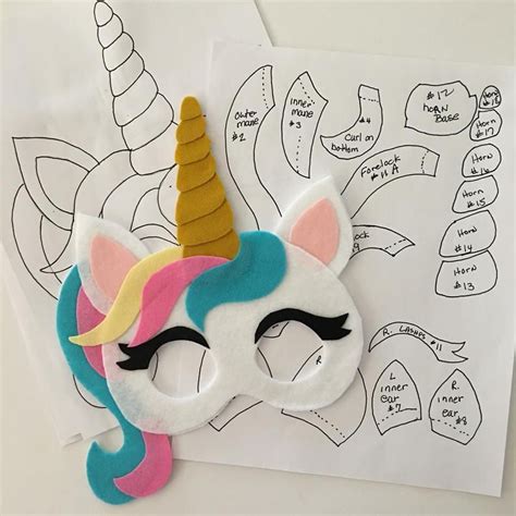 Unicorn Masks To Print And Color Free Printable Its Unicorn Masks To