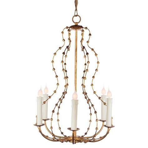 Jacinthe French Country Gold Bud Candle Chandelier Candle Chandelier