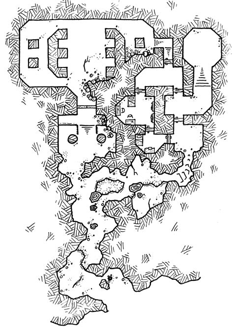 Two Classic Dungeons Dungeon Maps Map Map Layout