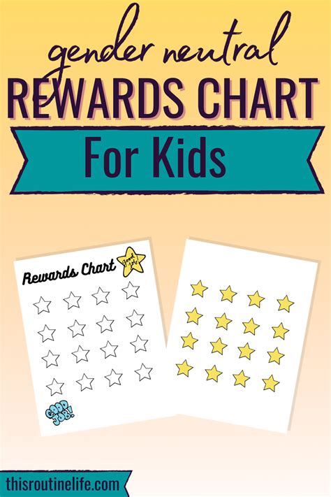 Printable Reward Chart For Kidssimple Kids Reward Etsy Printable