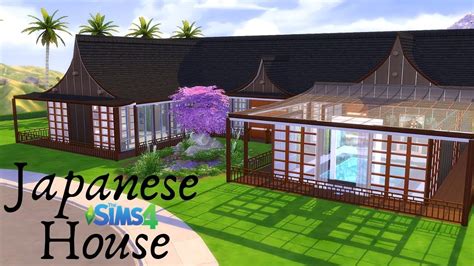 The Sims 4 Speed Build Japanese House No Cc Youtube
