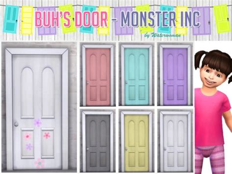 Akisima Sims Blog Buhs Door And Prints Monster Ag Sims 4 Downloads