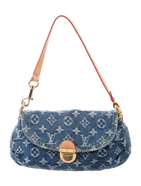Louis Vuitton Denim Pleaty Mini Shoulder Bag Nar Media Kit